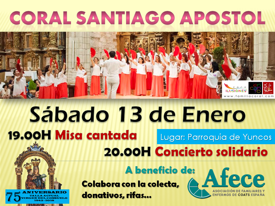cartel coral santiago apostol yuncos